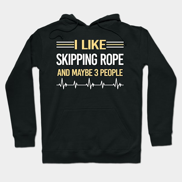 3 People Skipping rope Hoodie by symptomovertake